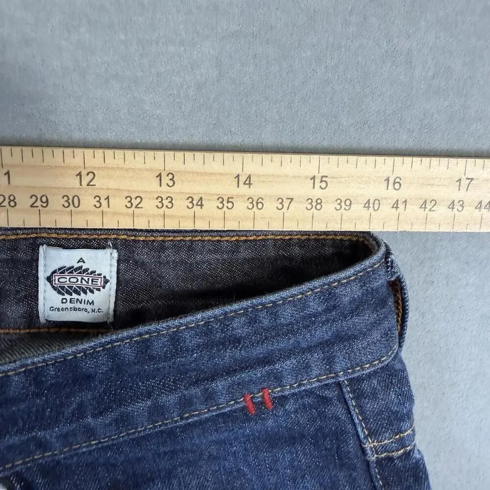 Chrome Industries Jeans Mens 30x33 Blue Dark Wash Slim USA Made A Code Denim